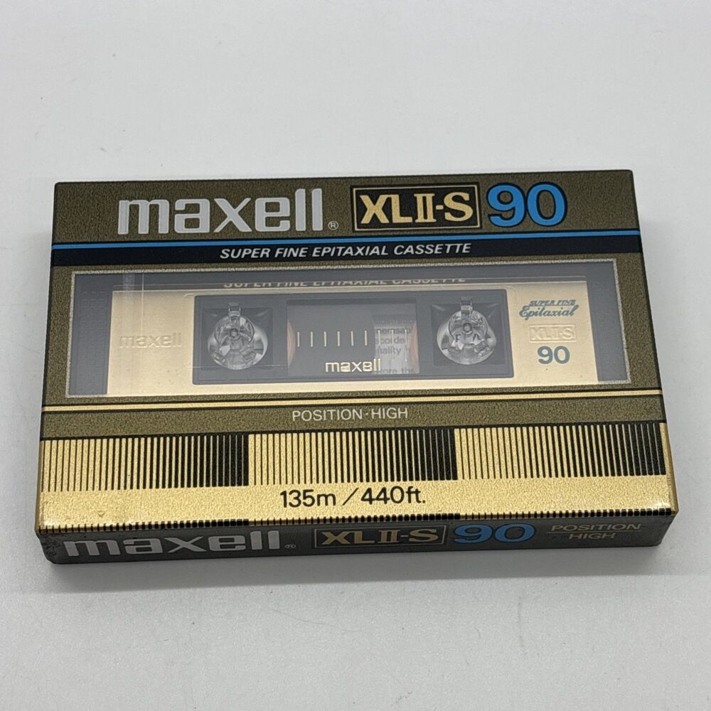 Maxell XLII-S 90 Super Fine Epitaxial Cassette Tape 1 Cassette Brand New Sealed